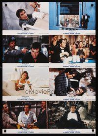 8d251 LICENCE TO KILL set 1 German LC poster '89 Timothy Dalton as James Bond, he's out for revenge!