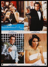 8d253 LICENCE TO KILL set 3 German LC poster '89 Timothy Dalton as Bond, Carey Lowell, Talisa Soto!