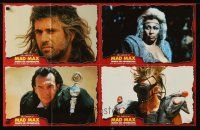 8d254 MAD MAX BEYOND THUNDERDOME set 1 German LC poster '85 images of Mel Gibson & Tina Turner!