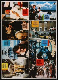 8d256 MOONRAKER German LC poster '79 different images of Roger Moore as James Bond!