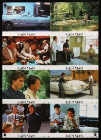 8d265 RAIN MAN set 2 German LC poster '88 Tom Cruise & Dustin Hoffman, directed by Barry Levinson!