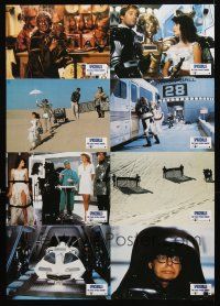 8d271 SPACEBALLS set 1 German LC poster '87 best Mel Brooks sci-fi Star Wars spoof, John Candy!