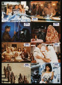 8d272 SPACEBALLS set 2 German LC poster '87 best Mel Brooks sci-fi Star Wars spoof, Daphne Zuniga!