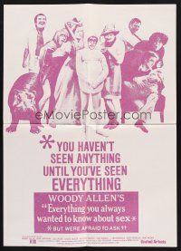 8d670 EVERYTHING YOU ALWAYS WANTED TO KNOW ABOUT SEX New Zealand '72 Woody Allen directed!