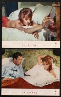 8d408 LA RONDE 20 French LCs '64 different images of sexy Jane Fonda & four female co-stars!