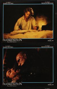 8d443 MARY SHELLEY'S FRANKENSTEIN 8 French LCs '95 Kenneth Branagh directed, De Niro as the monster
