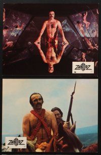 8d412 ZARDOZ 18 French LCs '74 Sean Connery has seen the future, sexy Charlotte Rampling!