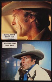 8d319 BRONCO BILLY 12 German LCs '80 Clint Eastwood wearing cowboy hat, Sondra Locke