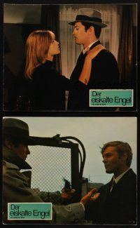 8d362 LE SAMOURAI 3 German LCs '68 Jean-Pierre Melville film noir classic, Alain Delon!