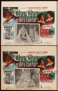 8d463 CRI-CRI EL GRILLITO CANTOR 8 Mexican LCs '63 Walt Disney singing cricket cartoon!