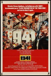8e002 1941 red style int'l 1sh '79 Spielberg, art of John Belushi as Wild Bill by David McMacken!