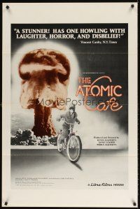 8e042 ATOMIC CAFE 1sh '82 great colorful nuclear bomb explosion image!