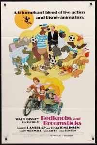8e067 BEDKNOBS & BROOMSTICKS 1sh R79 Walt Disney, Angela Lansbury, great cartoon art!