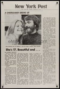 8e174 DEFIANCE OF GOOD newspaper style 1sh '74 Jean Jennings, Fred J. Lincoln, cheerleader grows up!