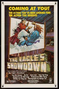 8e212 EAGLE'S SHOWDOWN 1sh '70s cool art, the action you've been looking for that you deserve!