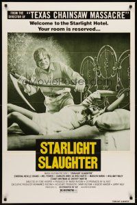 8e214 EATEN ALIVE 1sh '77 Tobe Hooper, wild image of sexy bound girl on bed, Starlight Slaughter!