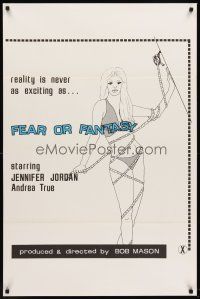 8e247 FEAR OR FANTASY 1sh '70 Jennifer Jordan & Andrea True, sexual fetishes!