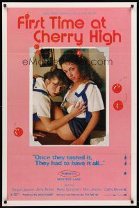 8e256 FIRST TIME AT CHERRY HIGH 1sh '84 school sex, Mystery Lane, Tanya Lawson, Ron Jeremy!