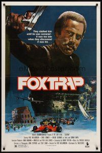 8e270 FOXTRAP 1sh '86 Fred Williamson directs & stars, cool action artwork!