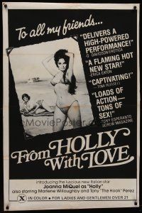 8e276 FROM HOLLY WITH LOVE 1sh '78 Marlene Willoughby, Tony The Hook Perez, beach sex!