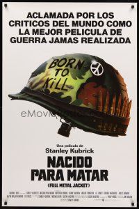 8e278 FULL METAL JACKET Spanish/U.S. 1sh '87 Stanley Kubrick bizarre Vietnam War movie, Castle art!