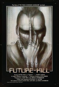 8e280 FUTURE-KILL 1sh '84 Edwin Neal, really cool science fiction artwork by H.R. Giger!