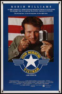 8e296 GOOD MORNING VIETNAM int'l 1sh '87 Vietnam War radio DJ Robin Williams, Barry Levinson