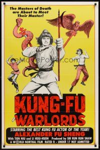 8e399 KUNG-FU WARLORDS 1sh '83 the masters of death are about to meet their master!