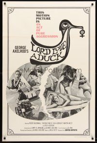 8e438 LORD LOVE A DUCK 1sh '66 Roddy McDowall, sexy Tuesday Weld, an act of pure aggression!