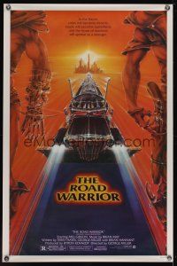 8e449 MAD MAX 2: THE ROAD WARRIOR 1sh '81 Mel Gibson returns as Mad Max, art by Commander!