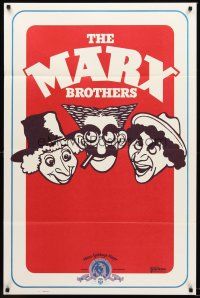 8e474 MARX BROTHERS 1sh 1970s great Hirschfeld art of Groucho, Harpo & Chico!