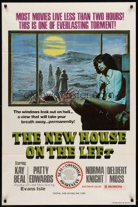 8e522 NEW HOUSE ON THE LEFT 1sh '75 Lado's L'Ultimo treno dell notte, creepy artwork!