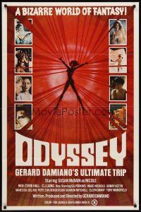 8e536 ODYSSEY 1sh '77 Gerard Damiano's ultimate trip, a bizarre world of sexploitation fantasy!