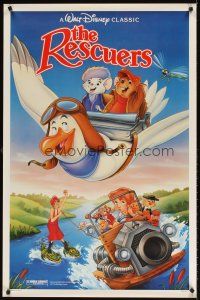 8e607 RESCUERS 1sh R89 Disney mouse mystery adventure cartoon from the depths of Devil's Bayou!