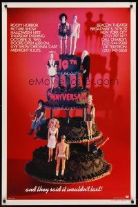 8e628 ROCKY HORROR PICTURE SHOW 1sh R85 classic, cool Barbie Dolls on cake image!