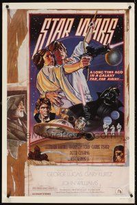 8e709 STAR WARS Kilian style D 1sh R92 cool circus poster art by Drew Struzan & Charles White!