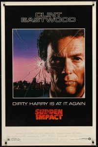 8e724 SUDDEN IMPACT 1sh '83 Clint Eastwood is at it again as Dirty Harry, great image!