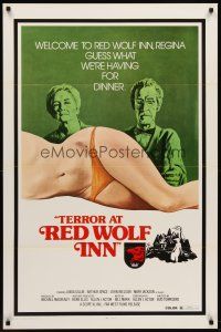 8e747 TERROR AT RED WOLF INN 1sh '72 cannibals, guess what we're having for dinner!