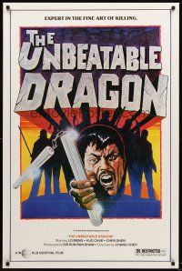 8e776 UNBEATABLE DRAGON 1sh '78 martial arts, Lo Meng is an expert in the fine art of killing!