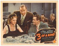 8f292 3 OF A KIND LC '44 Maxie Rosenbloom stands over couple eating dinner!