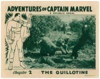 8f301 ADVENTURES OF CAPTAIN MARVEL chapter 2 LC '41 great border art, big fight in outdoor field!