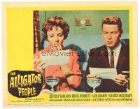 8f314 ALLIGATOR PEOPLE LC #8 '59 Beverly Garland & Richard Crane are shocked by telegrams!