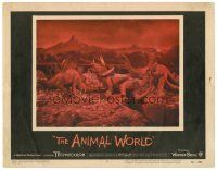 8f322 ANIMAL WORLD LC #5 '56 directed by Irwin Allen, dinosaurs animated by Harryhausen/O'Brien!
