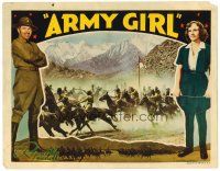8f330 ARMY GIRL LC '38 Madge Evans in the military, Preston Foster & guys on horseback charging!