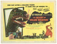 8f180 BEAST OF HOLLOW MOUNTAIN TC '56 from the dawn of history, dinosaur monster beyond belief!