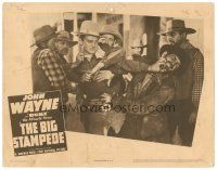 8f365 BIG STAMPEDE LC R39 young John Wayne in major tussle with four bad guys!