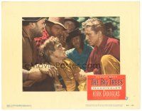8f366 BIG TREES LC #2 '52 close up of Kirk Douglas talking to wounded man on ground!