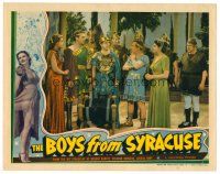 8f389 BOYS FROM SYRACUSE LC '40 Allan Jones, Martha Raye & other stars in Roman garb!