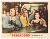 8f395 BRIGADOON LC #3 '54 Gene Kelly & sexy Elaine Stewart watch Van Johnson drinking at bar!
