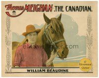 8f403 CANADIAN LC '26 best close up of Thomas Meighan standing by his horse!